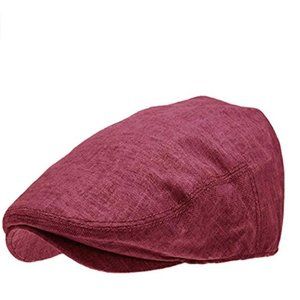 Men's Burgundy Color Newsboy Hat
